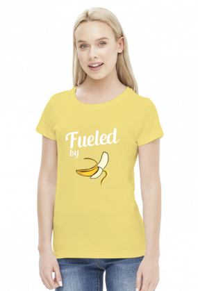 T-shirt biegaczki. Fueled by bananas.