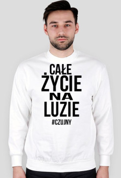 CŻNL czujny bluza biała bk
