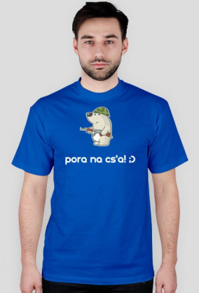 Koszulka "Pora na cs'a! ;)" ADULT