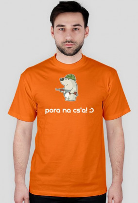 Koszulka "Pora na cs'a! ;)" ADULT