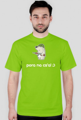 Koszulka "Pora na cs'a! ;)" ADULT