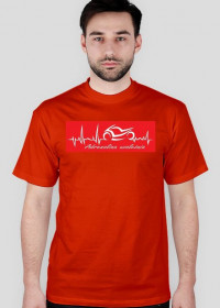 Koszulka męska "Adrenalina Uzależnia" czerwona