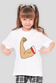 Patriotyczna - ręka z flagą