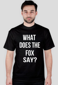 WHAT DOES THE FOX SAY? T-SHIRT BLACK