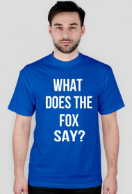 WHAT DOES THE FOX SAY? T-SHIRT BLUE