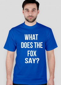 WHAT DOES THE FOX SAY? T-SHIRT BLUE