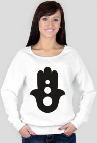 Ręka Fatimy Black. Bluza damska