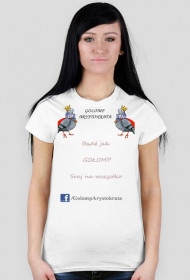 Koszulka GOŁOMP ARYSTOKRATA "I" WHITE DAMSKA