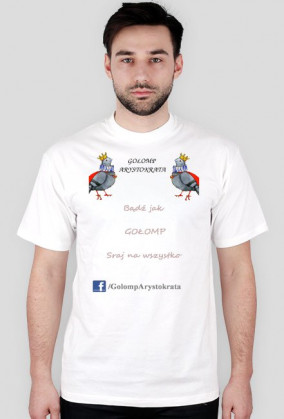 Koszulka GOŁOMP ARYSTOKRATA "I" WHITE MĘSKA