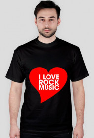Koszulka I Love Rock Music Vol. 2 CZARNA