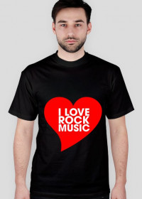 Koszulka I Love Rock Music Vol. 2 CZARNA