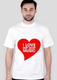 Koszulka I Love Hip Hop Music Vol. 2 BIAŁA