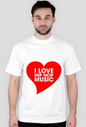 Koszulka I Love Hip Hop Music Vol. 2 BIAŁA