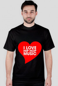 Koszulka I Love Hip Hop Music Vol. 2 CZARNA