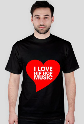 Koszulka I Love Hip Hop Music Vol. 2 CZARNA