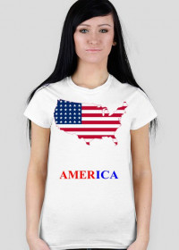 T-Shirt AMERICA White
