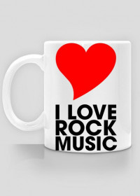 Kubek I Love Rock Music