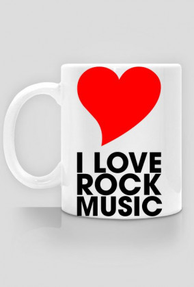 Kubek I Love Rock Music
