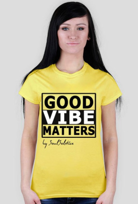 Koszulka Good Vibe Matters Żółta