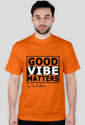 Koszulka Good Vibe Matters Pomarańczowaa