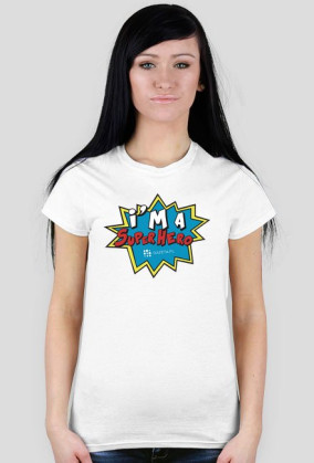 SuperHero biała damska
