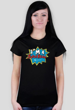 SuperHero czarna damska