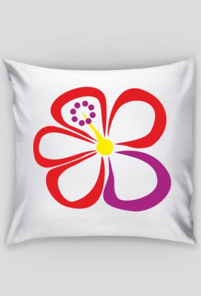 Hibiskus. Poszewka na poduszkę