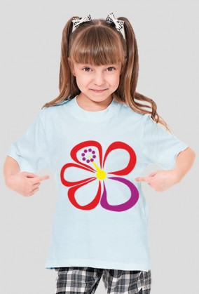 Hibiskus. Koszulka dziewczęca