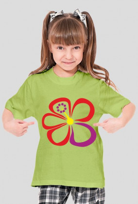 Hibiskus. Koszulka dziewczęca