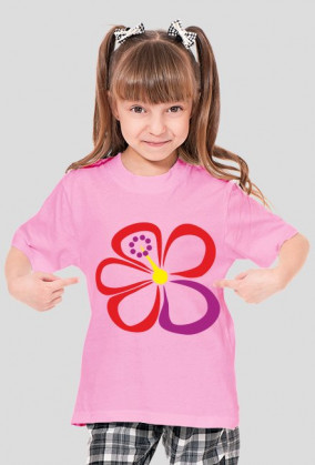 Hibiskus. Koszulka dziewczęca