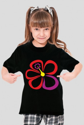 Hibiskus. Koszulka dziewczęca