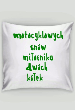 poduszka moto-śpiocha