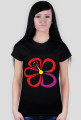 Hibiskus. Prosty T-Shirt damski