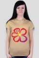 Hibiskus. Prosty T-Shirt damski