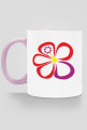 Hibiskusy. Kubek z kolorowym uchem