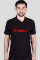 Koszulka z kołnierzykiem Polo dla kibica męska, nadruk: Polska