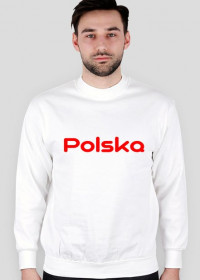 Bluza dla kibica męska, nadruk: Polska