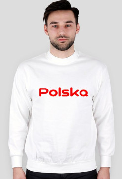 Bluza dla kibica męska, nadruk: Polska