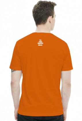 Koszulka Męska - Pij Piwo Będziesz Wielki [biały napis]