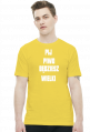 Koszulka Męska - Pij Piwo Będziesz Wielki [biały napis]