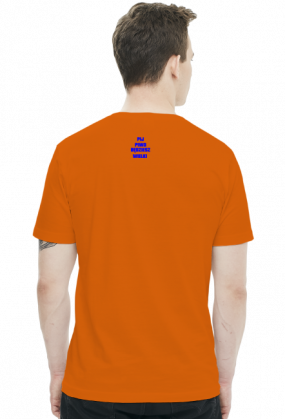 Koszulka Męska - Pij Piwo Będziesz Wielki [niebieski napis]