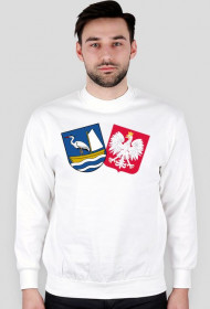 Bluza bez kaptura męska biała-PW