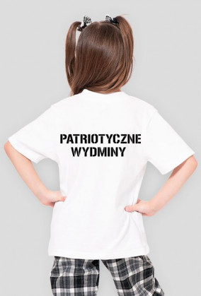 Koszulka dziewczęca biała-PW