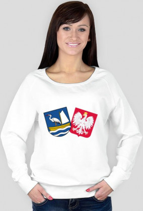 Bluza bez kaptura damska biała-PW