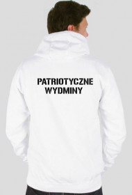 Bluza z kapturem męska biała-PW 2