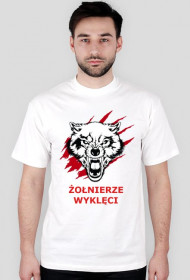 Koszulka męska biała-Żołnierze Wyklęci