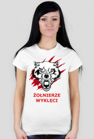 Koszulka damska biała-Żołnierze Wyklęci