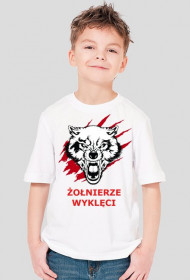 Koszulka chłopięca biała-Żołnierze Wyklęci