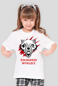 Koszulka dziewczęca biała-Żołnierze Wyklęci