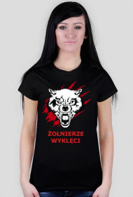 Koszulka damska czarna-Żołnierze Wyklęci